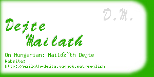 dejte mailath business card